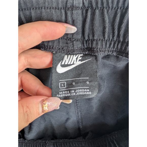 Nike Sweatpants Jogger Mens Large Blackr Club Fleece Gym Workout Tapered 804461 - Picture 14 of 16